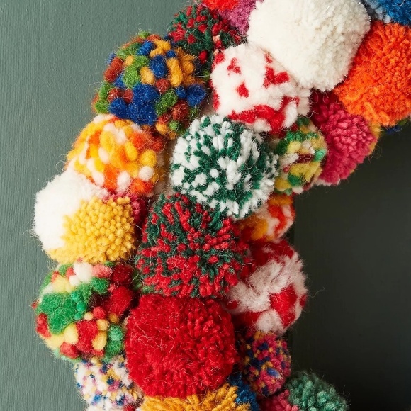 Anthropologie Pom Bonanza Wreath, Rare Sold Out Collectible - Picture 5 of 5